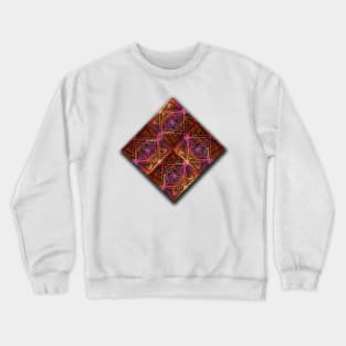 Sparkle Squares Pink Crewneck Sweatshirt